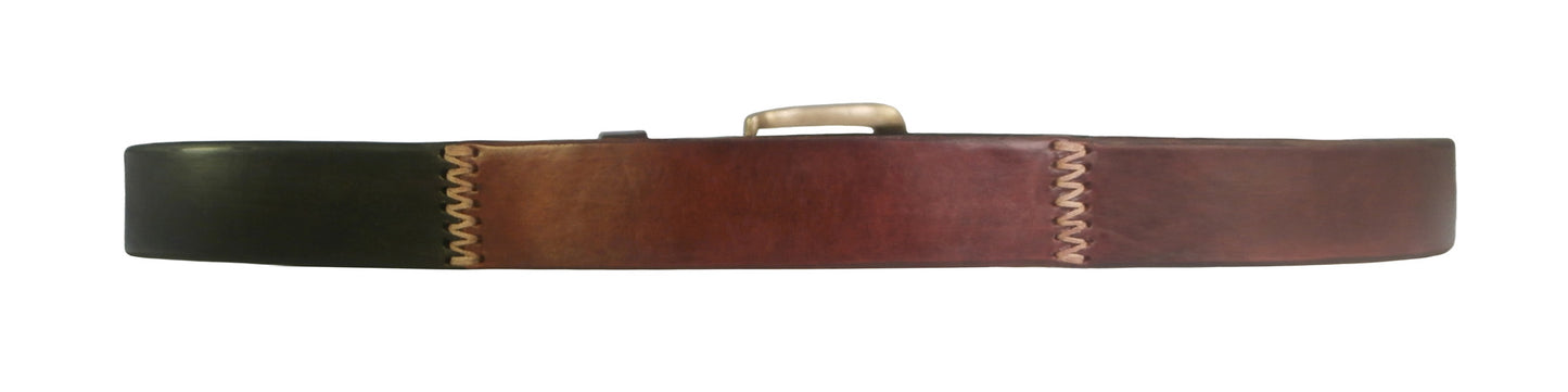 "Browns" Patchwork Leather Belt