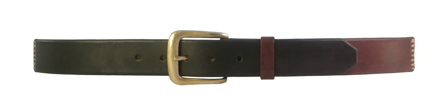 "Browns" Patchwork Leather Belt