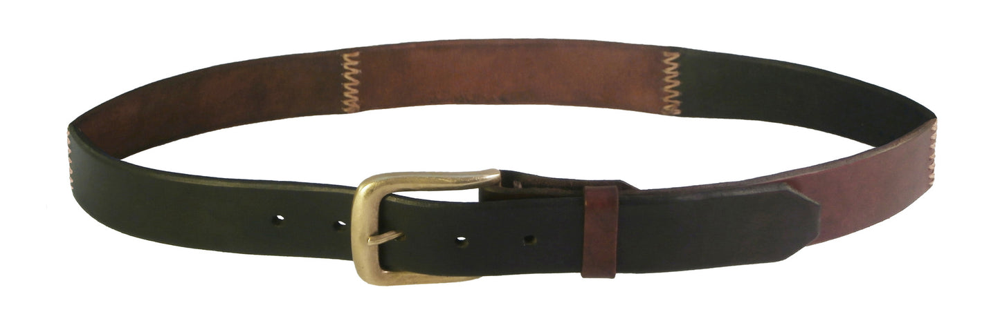 "Browns" Patchwork Leather Belt