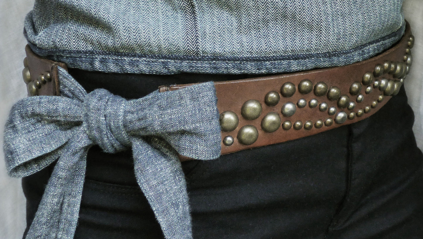 "Timber" Deco Studs Wrap Belt