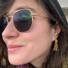 Load image into Gallery viewer, Mini Tassel Earrings in 24K Gold
