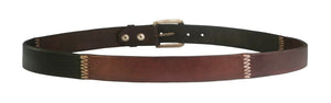 "Browns" Patchwork Leather Belt