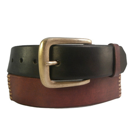 "Browns" Patchwork Leather Belt