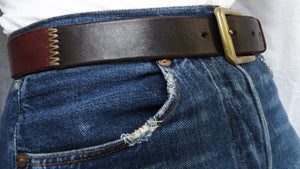 "Browns" Patchwork Leather Belt