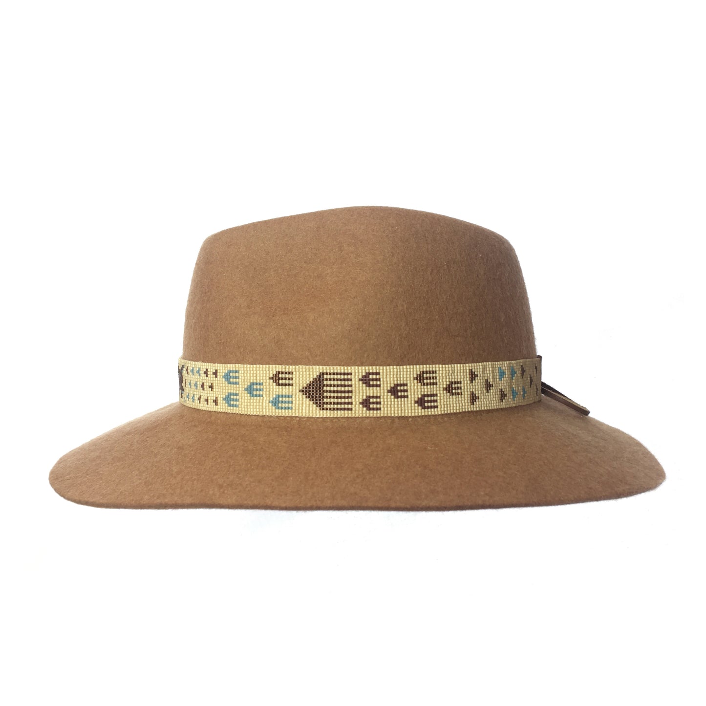 Space Invader Band, Nutmeg Wool Fedora